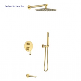 Small Dwelling Bathroom Ceiling  Thermostatic Shower Faucets Set Power High Pressure  Hand Showerhead With Small Turbo  Water Spray Round  Shower Head