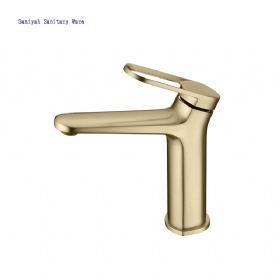 Minimalist Various Color Hand Brushed Basin Faucet Single Handle Basin Faucet  Kitchen Waterfall Vanity Basin Faucet