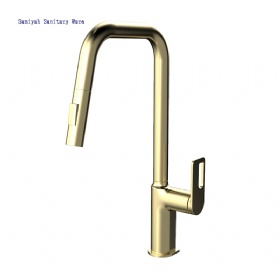 High Arc Single Handle Kitchen Faucet Kitchen Sink Faucets with Pullout pull down Sprayer good warranty services