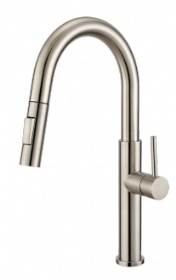 Pull Down Kitchen Faucet With Front Lever