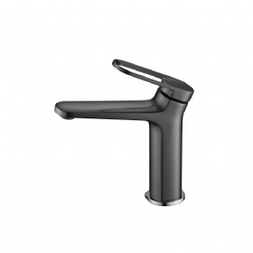 Minimalist Various Color Hand Brushed Basin Faucet Single Handle Basin Faucet  Kitchen Waterfall Vanity Basin Faucet