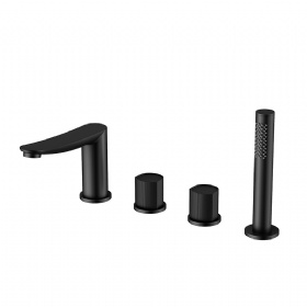 Customized Your Own Brand Tall Vessel Sink  Vanity Bathroom Faucet Basin Mixer Tap for Bathroom  Faucet Cylinder Side Shower Split 4-Hole 4-Piece  Rotatable Hot & Cold Water Faucet