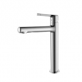 European and American minimalist style Bathroom Sink Faucet apartment Single Handle Basin Mixer Tap high Basin Faucet shopping mall  Hot Cold Water Faucets Single Hole