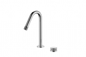 New Model Fancy Basin Faucet Widespread 2 Hole Single Handle Sink Faucets Deck Mounted Bathroom Water Mixer Taps