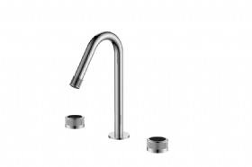 Factory Directly Wholesale Modern Design European Traditional  Basin Faucet Dual Handle Tap Hot Cold Water  Deck mounted V type structure Basin Faucet