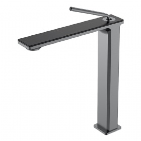 New Design Unique Simple style Square tube Bathroom Faucet Hot and Cold Water Basin Faucet Hotel Tall Basin Mixer Tap