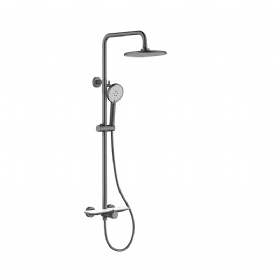 Multiple Salt Spray Test Polished  Wall Mount Hot And Cold Faucets Bath Mixer Faucets Thermostatic Round Shower Set