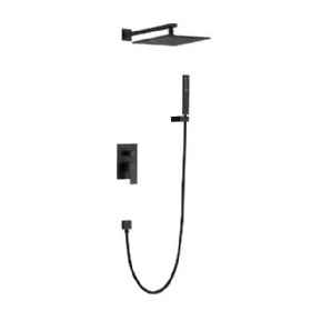 Unique style Height Adjustable  faucet waterfall and rainfall bathroom thermostatic Wall Mounted shower set faucet shower