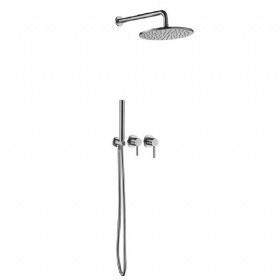 Luxury  Finished Shower Mixer System  Rainfall Shower Head Easy To Install Wall Mounted Shower Mixer For Home Handheld  Commercial Rain Shower Set