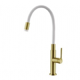 Factory Supply Custom Modern Deck Mounted Single Hole Kitchen Mixer Single Handle Hot Cold Water Pull Down purifier outlet Kitchen Faucet