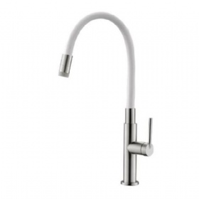 Factory Supply Custom Modern Deck Mounted Single Hole Kitchen Mixer Single Handle Hot Cold Water Pull Down purifier outlet Kitchen Faucet