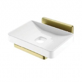 Wholesale Custom logo Hotel Bathroom accessories Wall Mounted  Soap Stand Soap Rack Tray Soap Dish Holder With Drain