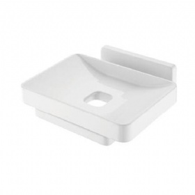 Wholesale Custom logo Hotel Bathroom accessories Wall Mounted  Soap Stand Soap Rack Tray Soap Dish Holder With Drain