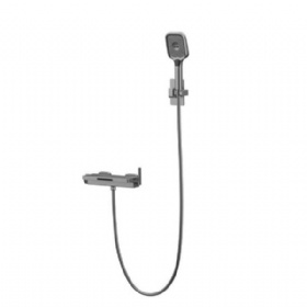 New Luxury  Faucet with Large Storage Shelf Thermostatic Tub &  Shower Set LED Light and Digital Display