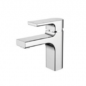 European style single handle hot cold water high quality  square basin faucet for bathroom sink Sanitary Short Basin Faucet for hotel apartment