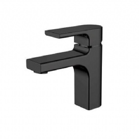 European style single handle hot cold water high quality  square basin faucet for bathroom sink Sanitary Short Basin Faucet for hotel apartment