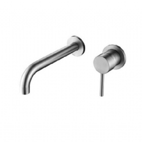 Modern Accessories Bathroom Unique Faucet Separated Handle Single Shower Water Tap Tub Spout Wall Mount basin Faucet bend spout