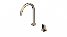 Bruce Series New Style Single Handle Gold Waterfall Bathroom Sink Faucet Kitchen Basin Mixer Tap