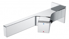 Side Switch Concealed Bathroom Basin Faucets Single Handle Water Mixer Tap Wall Mounted Lavatory Brass Sinks Faucet