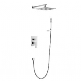 Unique style Height Adjustable  faucet waterfall and rainfall bathroom thermostatic Wall Mounted shower set faucet shower